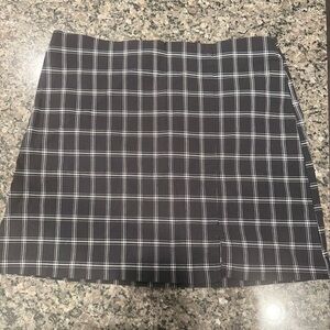 Joe Benbasset Black and White Checkered Mini Skirt